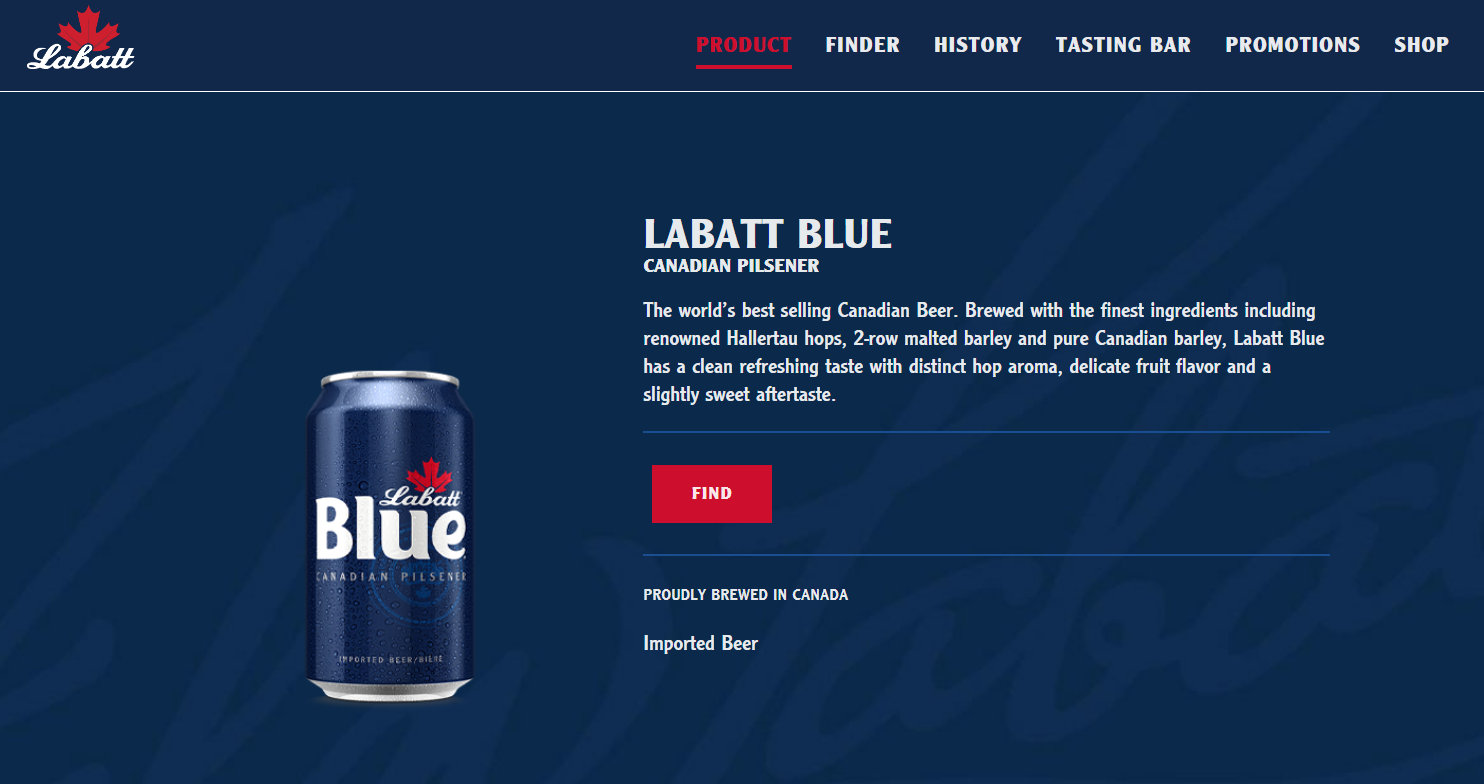 What Is Labatt Blue Made Of